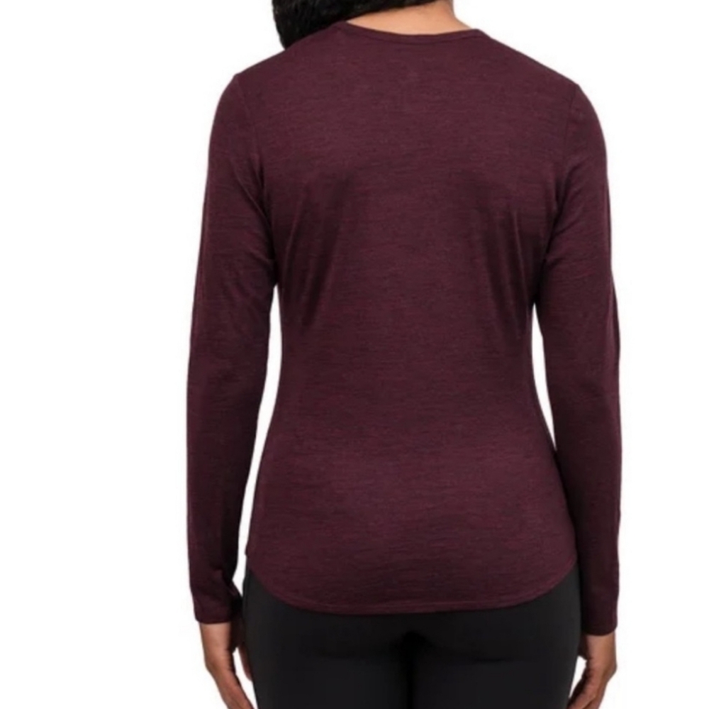 SEG’MENTS LADIES MERINO WOOL LONG SLEEVE BASE LAYER TOP - Picture 3 of 10